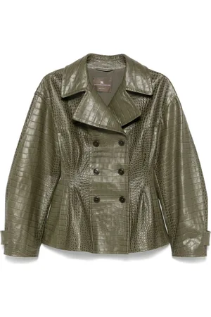 ERMANNO SCERVINO Chamarra con efecto de piel de cocodrilo