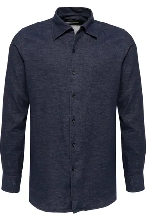MAN ON THE BOON. Camisa manga larga con botones en el cuello