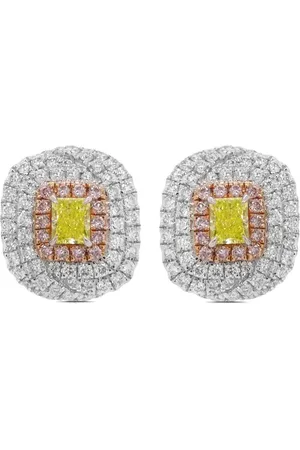 HYT Jewelry Aretes en oro de 18kt con diamante