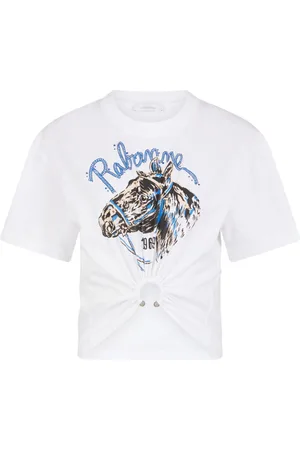 Paco rabanne Playera con logo estampado