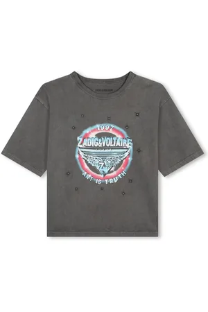 Zadig & Voltaire Playera con logo estampado