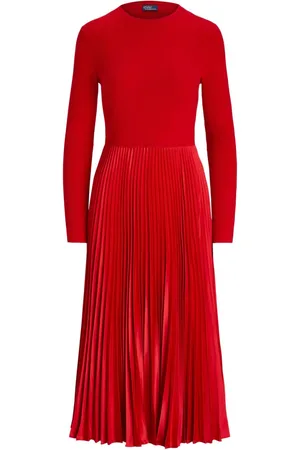 Ralph Lauren Vestido midi manga larga