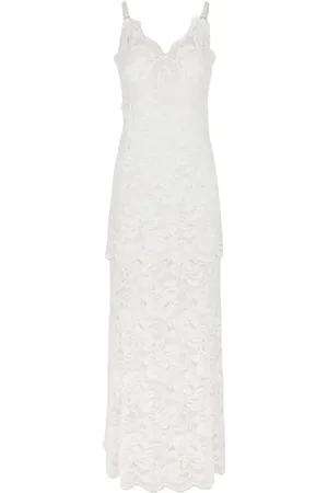Paco rabanne Vestido largo con encaje