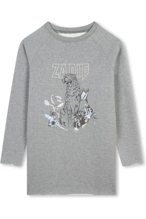 Zadig & Voltaire Vestido midi con estampado de leopardo