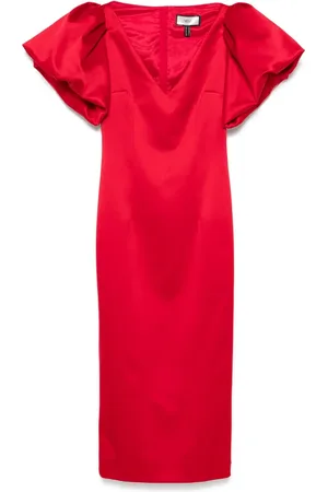 NISSA Vestido midi con manga farol