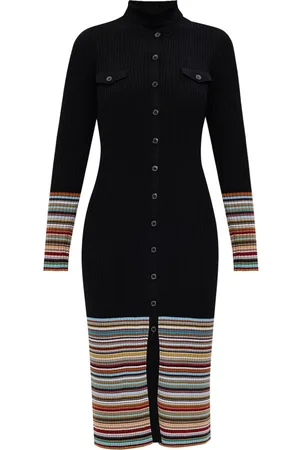 Paul Smith Vestido midi con rayas estampadas