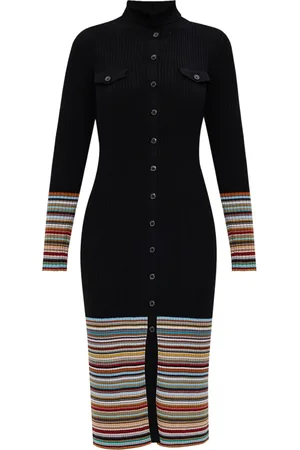 Paul Smith Vestido midi con rayas estampadas
