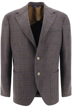 GI CAPRI Blazer con motivo pied de poule