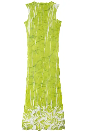SUNNEI Vestido largo con diseño plisado