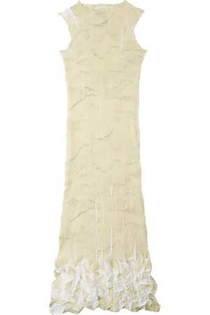 SUNNEI Vestido largo con diseño plisado