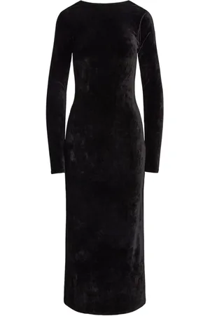 Ralph Lauren Vestido de terciopelo manga larga