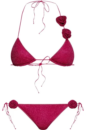 Oseree Bikini con aplique de rosa