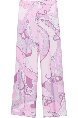 Puccini Pantalones con orquídeas estampadas