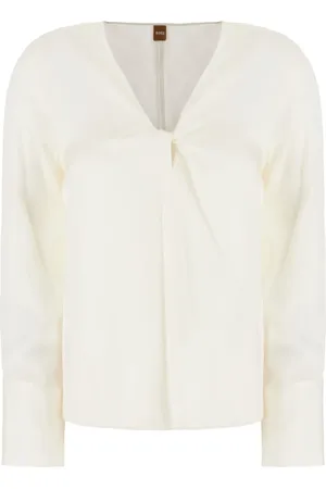 HUGO BOSS Blusa con frente retorcido