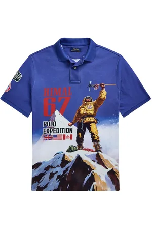 Ralph Lauren Playera tipo polo estampada