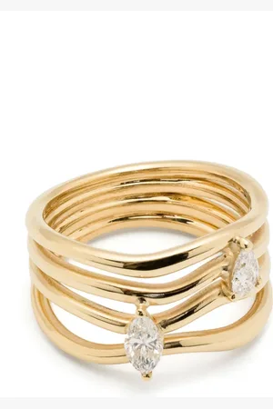 KIMAI Anillo Nova en oro amarillo de 18kt con diamante