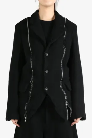 Comme des Garçons Zip-detail blazer