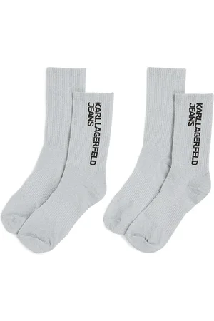 Karl Lagerfeld Set de dos pares de calcetines con logo