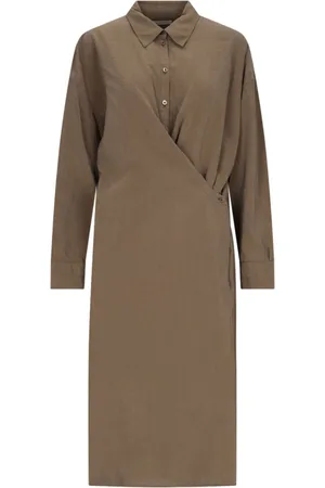 LEMAIRE Vestido midi con diseño retorcido