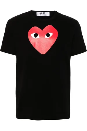 Comme des Garçons Playera con corazón estampado