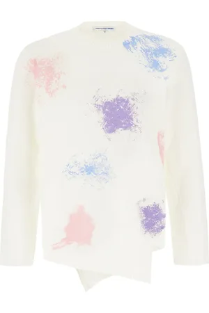 Comme des Garçons Suéter con efecto de pintura en espray