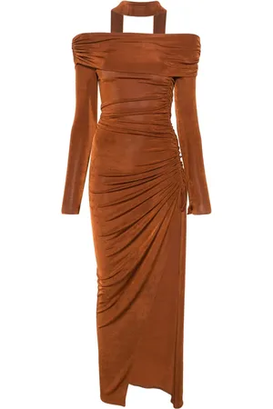 Atu Body Couture Vestido largo con hombros descubiertos