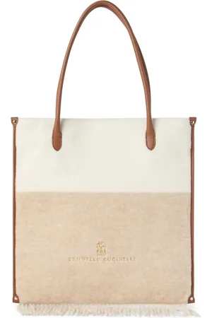 Brunello Cucinelli Bolsa de viaje con logo
