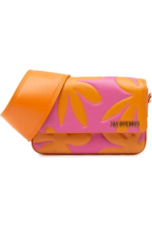Jacquemus Bolsa de hombro Bicolor Calfskin Floral Le Carinu 2021-2024