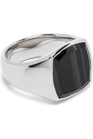 TOM WOOD Anillo Cushion Blue Hawk Eye