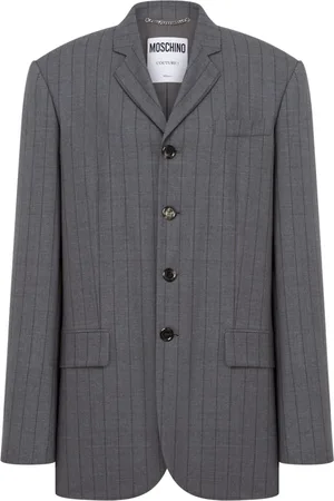 Moschino Blazer con motivo de rayas diplomáticas