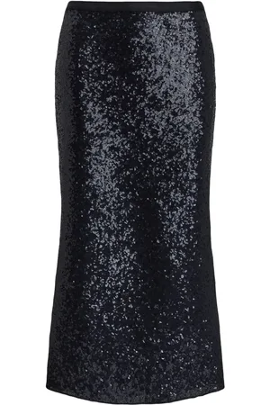Ralph Lauren Falda midi bordada con lentejuelas