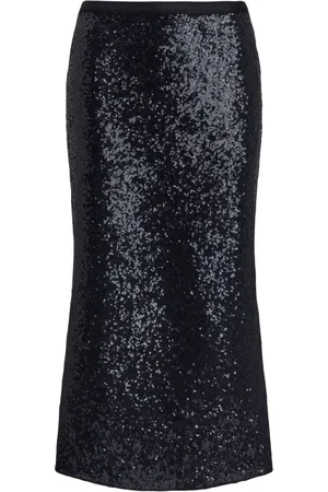 Ralph Lauren Falda midi bordada con lentejuelas