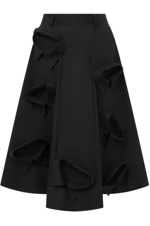 Moschino Falda midi con aplique de cuello