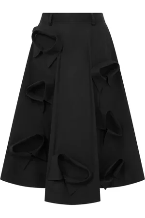 Moschino Falda midi con aplique de cuello