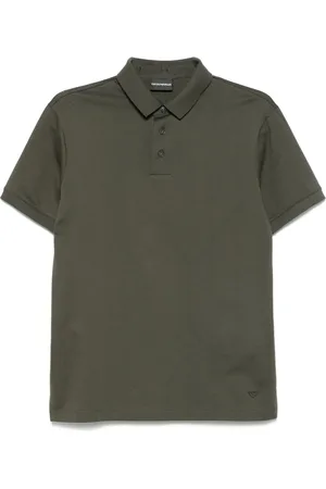 Emporio Armani Playera tipo polo con motivo en jacquard