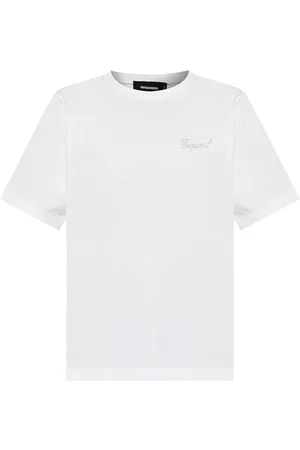 Dsquared2 Playera con logo de strass