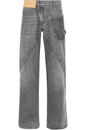 J.W.Anderson Jeans estilo worker con diseño retorcido