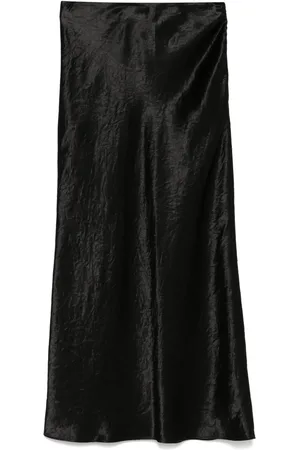 HUGO BOSS Falda midi con efecto satinado