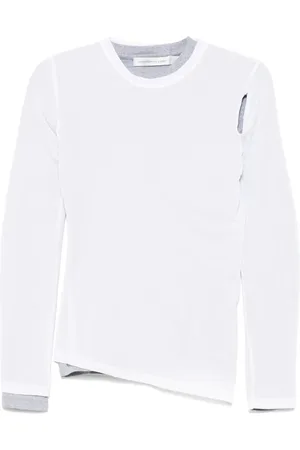 CHRISTOPHER ESBER Playera con capa traslúcido