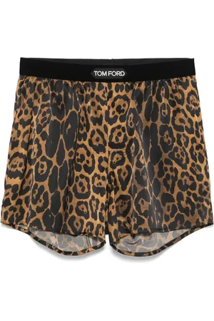 Tom Ford Bóxer con estmpado de leopardo