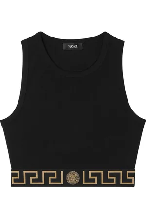 VERSACE Top corto Greca Border