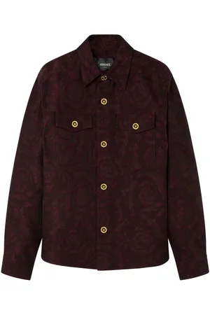 VERSACE Chamarra con estampado brocado