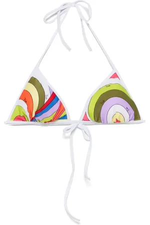 Puccini Top de bikini con estampado Iride