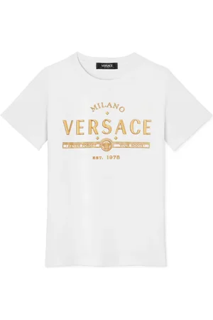 VERSACE Playera con logo de glitter