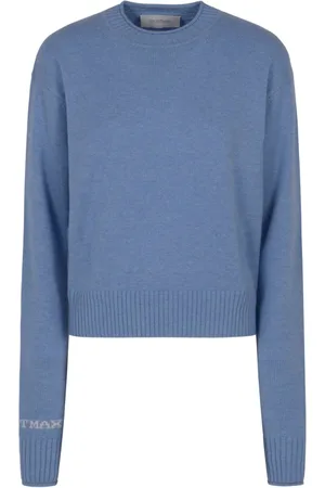 Sportmax Suéter con logo en intarsia