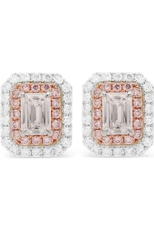 HYT Jewelry Aretes en oro blanco de 18kt con diamantes