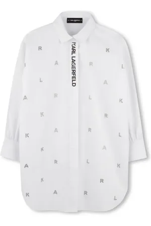 Karl Lagerfeld Vestido con aplique del logo