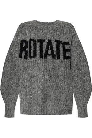 ROTATE Suéter con logo en intarsia