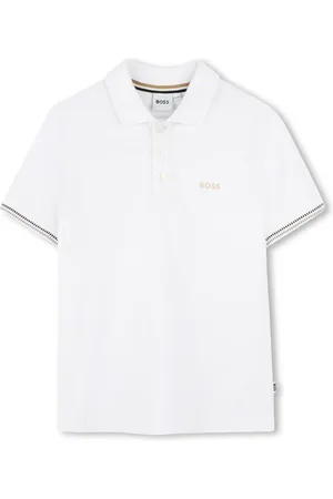 HUGO BOSS Playera tipo polo manga corta con logo estampado