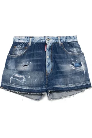 Dsquared2 Shorts de mezclilla con efecto envejecido